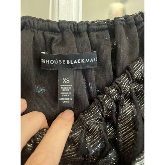 WHBM Top XS XSmall Off Shoulder Animal Print Sheer. W - Picture 4 of 5